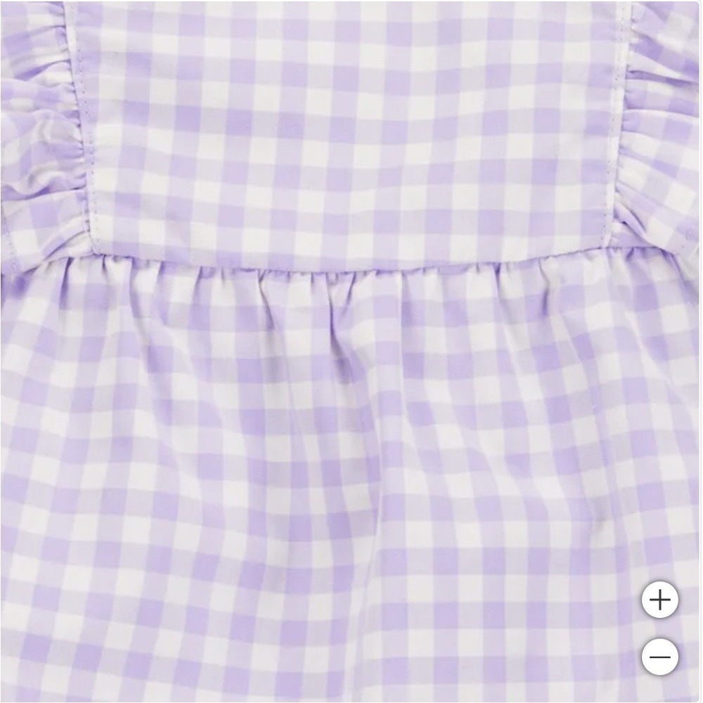 Carter's Girls' 3-piece Playwear Set Purple/White Checkered 2T New!‎ - Picture 6 of 7